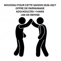 SAISON 2026-2027 OFFRE DE PARRAINAGE ADO/ADULTES +14ANS !